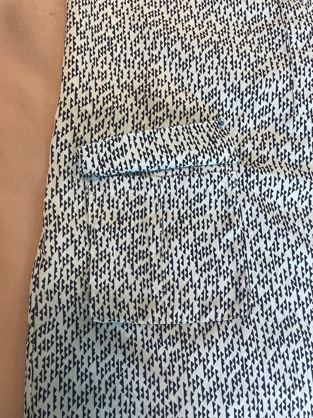 Summer! Banana Republic Sleeveless Geometric Print Shirt Dress size 6 - Picture 7 of 11